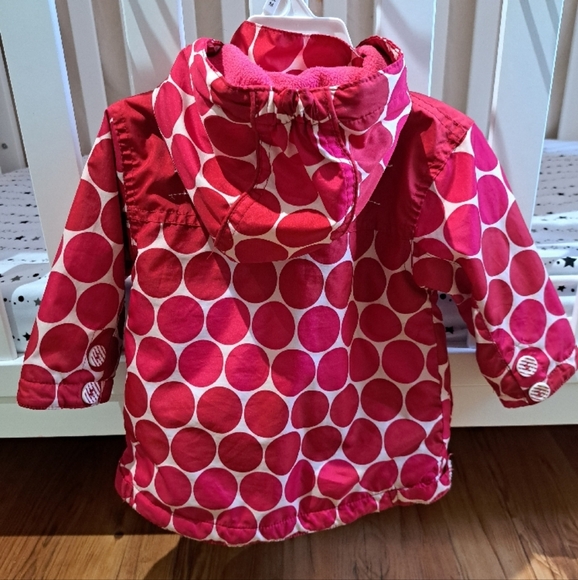 Deux par deux Red Polka Dot Kids Jacket - Picture 4 of 5
